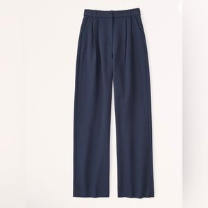 Abercrombie & Fitch Navy Wide Leg Pants